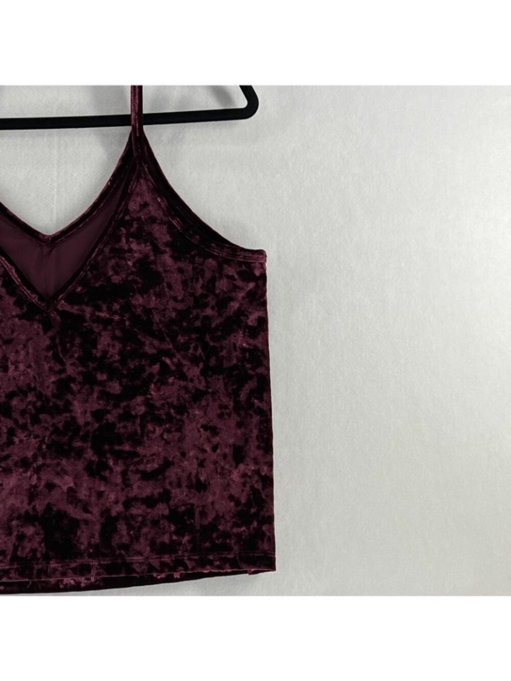 Victoria's Secret Pink Cami Tank Top Womens Size L Sleepwear Sleeveless Burgundy - Picture 6 of 10